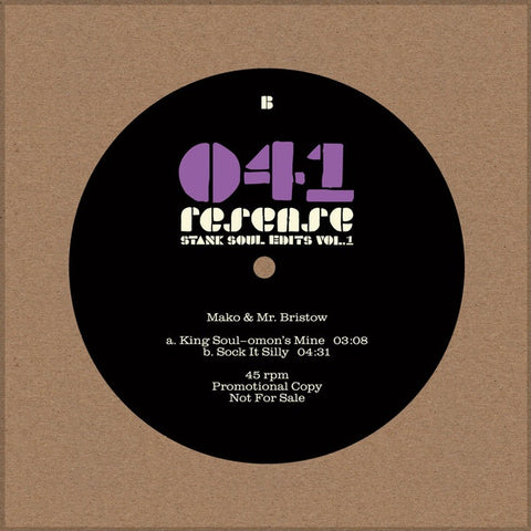 Mako & Mr Bristow - Stank Soul Edits Vol 1 - RESENSE 041