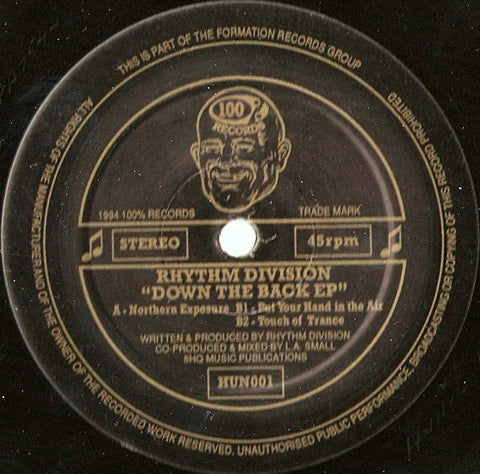 Rhythm Division - Down The Back EP - HUN001 100 Records