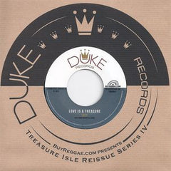 Lizzy With Tommy McCook Allstars / Freddie McKay With Tommy McCook & The Supersonics ‎– Love Is A Treasure 7" Duke Records - TIEU017