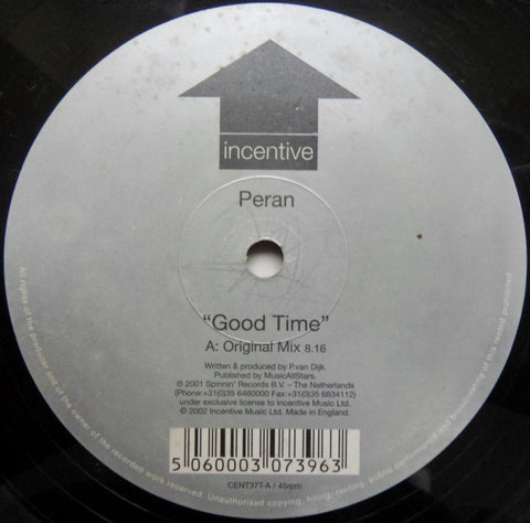 Peran - Good Time Incentive ‎– CENT37T