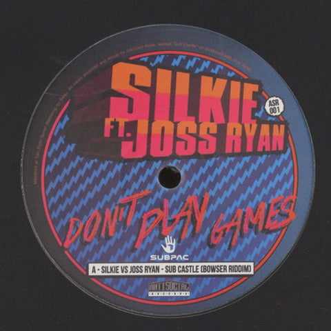 Silkie ft. Joss Ryan ‎– Don't Play Games - Antisocial Entertainment ‎– ASR001