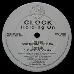 Clock - Holding On 12" MRL120007 Media Records Ltd
