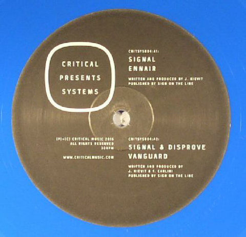 Signal ‎– Systems 004 - Critical Music ‎– CRITSYS 004