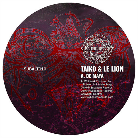 Taiko - Le Lion - Flummox EP Subaltern Records ‎– SUBALT010