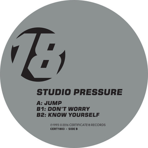 Studio Pressure ‎– Jump - Certificate 18 ‎– CERT1803