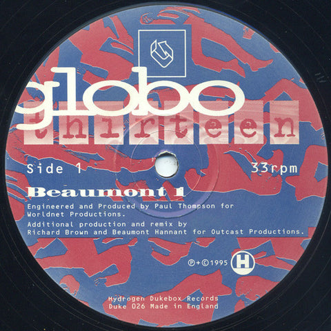 Globo ‎– Thirteen - Hydrogen Dukebox ‎– Duke 026