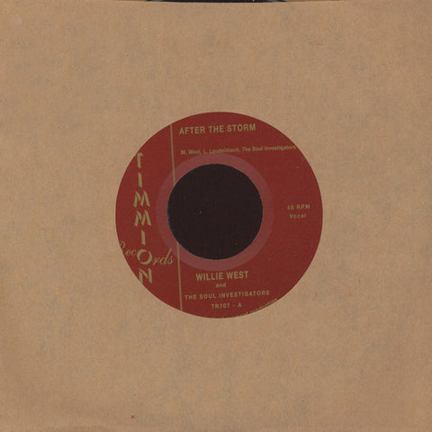 Willie West & The Soul Investigators ‎– After The Storm - Timmion Records ‎– TR707