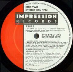 Various - Phil Spector's Greatest Hits 12" PSLP1 Impression Records