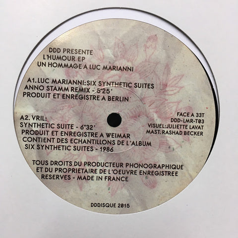 Various ‎– L'Humour EP DDD - DDDLMRT03