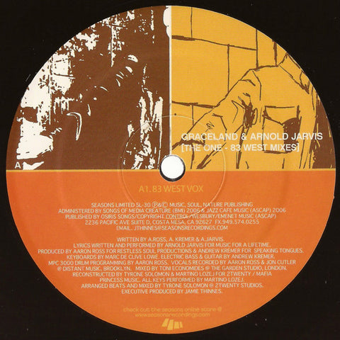 Graceland & Arnold Jarvis ‎– The One (83 West Mixes) Seasons Limited ‎– SL-30, SEASONS LIMITED.30