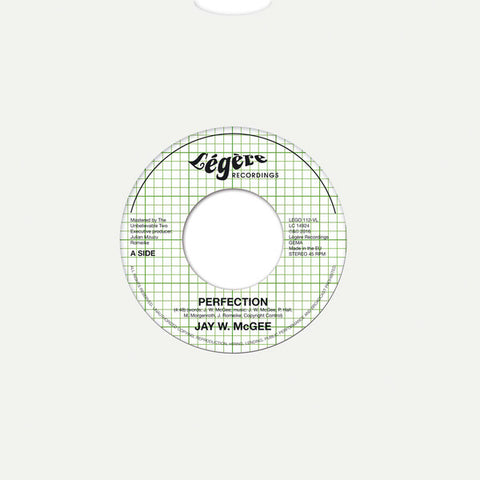 Jay W McGee ‎– Perfection / Love In Motion - Legere Recordings ‎– LEGO112-VL