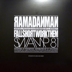Ramadan man - Fall Short / Work Them - SWAMP006 Swamp 81