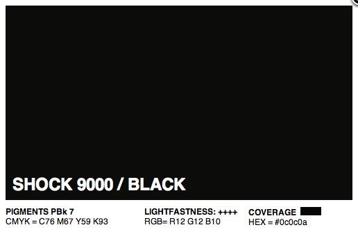 S9000 - Montana Cans Gold Acrylic Spray - Shock Black 400ML