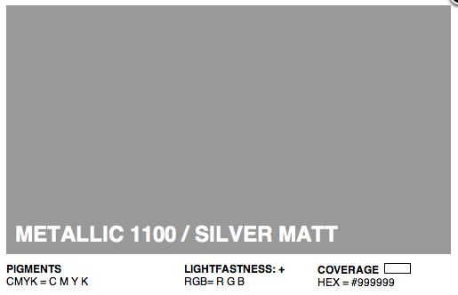 M1100 - Montana Cans Gold Acrylic Spray - Metallic Silver Matt 400ML