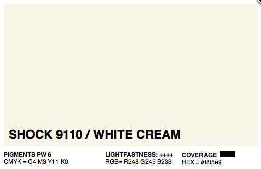 S9110 - Montana Cans Gold Acrylic Spray - Shock White Cream 400ML