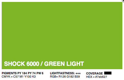 S6000 - Montana Cans Gold Acrylic Spray - Shock Green Light 400ML