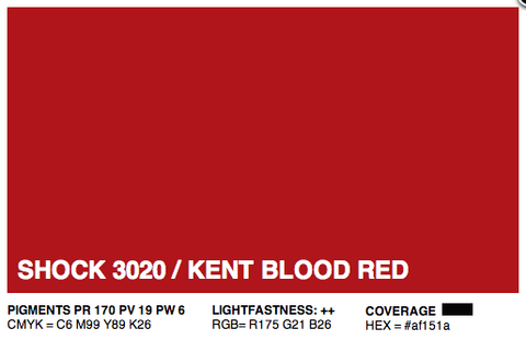S3020 - Montana Cans Gold Acrylic Spray - Shock Kent Blood Red Light 400ML