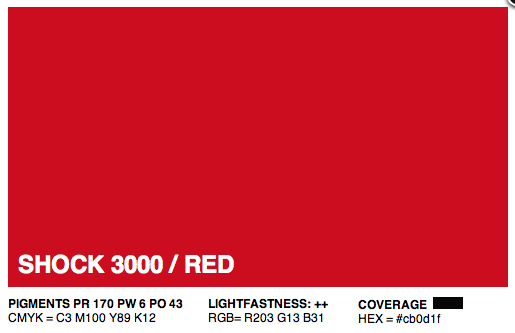 S3000 - Montana Cans Gold Acrylic Spray - Shock Red Light 400ML