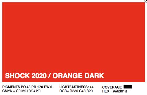 S2020 - Montana Cans Gold Acrylic Spray - Shock Orange Dark 400ML