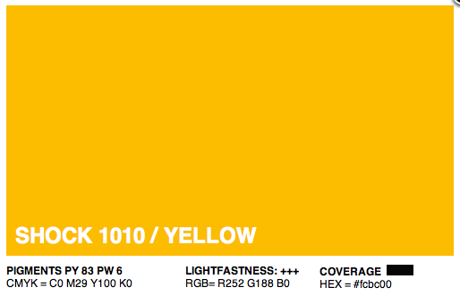 S1010 - Montana Cans Gold Acrylic Spray - Shock Yellow 400ML