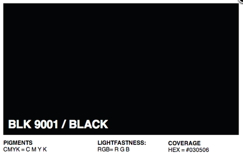 BLK 9001 - Montana Cans Black Acrylic Spray - Black 400ML BKL400-9001