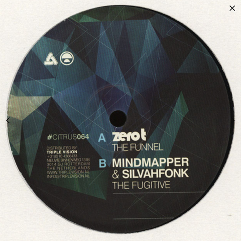 Zero T, Mindmapper & Silvahfonk - The Funnel / The Fugitive 12" Citrus Recordings ‎– CITRUS064
