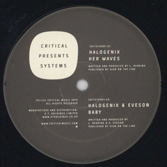 Halogenix ‎– Critical Presents: Systems 001 12" Critical Music ‎– CRITSYS001