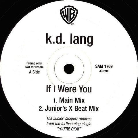 kd lang – If I Were You Warner Bros. Records – SAM1769