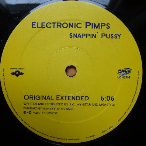 Electronic Pimps – Snappin' Pussy PACE Records – PACE009