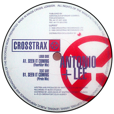Antonio + Lee - Seen It Coming Union Jack Records – UJR007