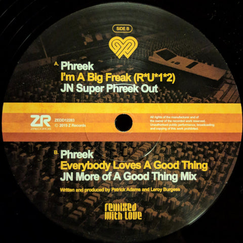 Phreek – Remixed With Love By Joey Negro Z Records – ZEDD12283