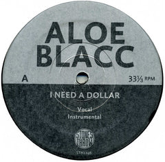 Aloe Blacc - I Need A Dollar / Take Me Back 12" Stones Throw Records STH2246