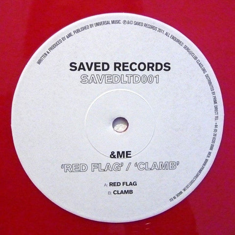 &ME - Red Flag / Clamb - Red Saved Records SAVEDLTD001